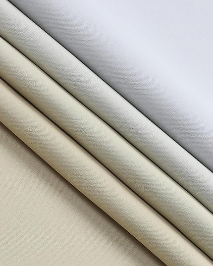 Estelar Textiler Ombre Blackout Curtains 102 Inch Length for Bedroom, Beige and Greyish White Room Darkening Thermal Insulated Noise Reducing Grommet Window Drapes for Living Room, 52Wx102L, 2 Panels