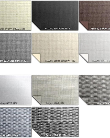 HILADUO Customized Roller Shade Blinds with Remote-Controlled Motorized Operation, Made in USA (Blackout Fabric)
