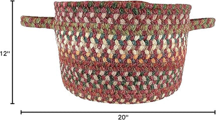 Capel American Heritage Red 0' 20" Basket Braided Rug
