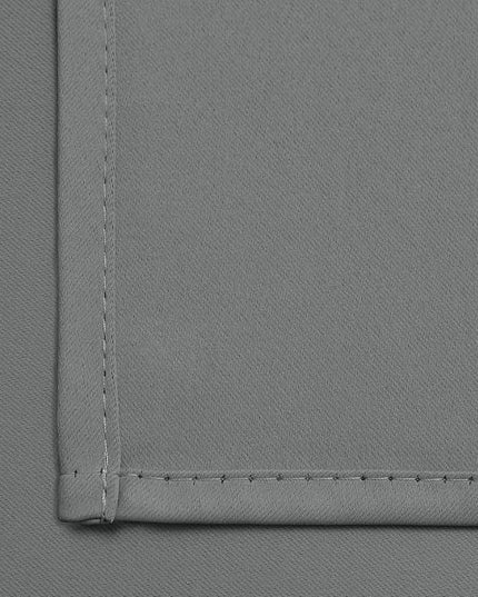 Yakamok Grommet Room Darkening Thermal Insulated Blackout Curtains Window Panels for Bedroom Width 52 Inch by Length 54 Inch Grey Two Curtain Panels