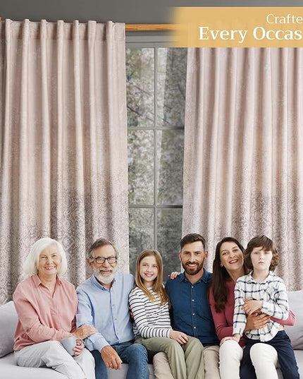 Maison d'Hermine Curtains for Living Room 100% Cotton 84 inch Length One Panel Window Curtains for Bedroom with Loop & Rod Pockets - Imperfection - Fog, 50" W x 84" L
