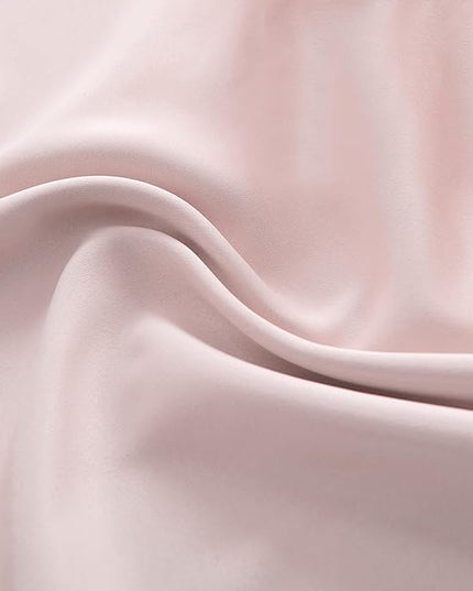 DONREN Blush Pink Curtains 80 Inches Long - 2 Panels Blackout Curtain Panels/Drapes for Girls Kids Bedroom Decor - Baby Pink Room Darkening Thermal Insulated for Baby Nursery W 52" x L 80"