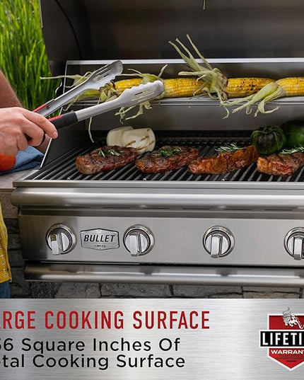 Bull Outdoor Products 69008 LP Steer Premium Drop in Grill, Liquid Propane, Silver