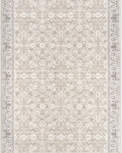 2x3 Washable Rug Soft Area Rug for Entryway, Grey Begie Non-Slip Indoor Door Mat Distressed Floral Low-Pile Kitchen Rugs, Neutral Vintage Carpet for Entrance Kitchen Bedside Farmhouse