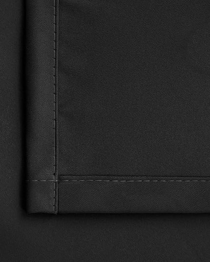 BGment Blackout Curtains for Living Room - Grommet Thermal Insulated Room Darkening Curtains for Bedroom, Set of 2 Panels (52 x 54 Inch, Black)