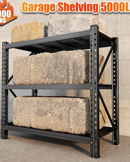 Heavy Duty Metal Garage Shelving Units, 5500LBS Storage Shelves, 51" W Durable Adjustable Steel Utility Shelving Units for Home Commercial Industrial Warehouse Storage Utility Rack1