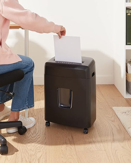 Amazon Basics 18 Sheet Cross Cut Paper, CD, and Credit Card Shredder, Black