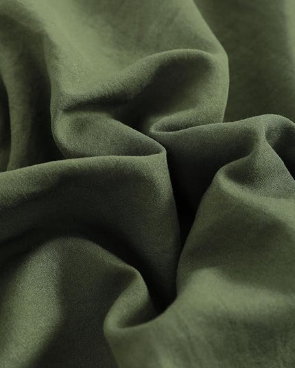 NTBAY Toddler Bedding Set - 4 Piece Soft and Breathable Crib Bedding Set for Boys and Girls, Includes Quilted Comforter, Fitted Sheet, Flat Top Sheet and Envelope Pillowcase, Olive Green