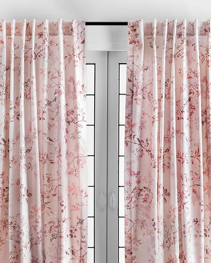 Maison d' Hermine Curtains for Living Room 100% Cotton 108 inch Length Two Panels Light Filtering Curtains for Bedroom Windows with Rod and Loop Pockets Drapes (Equinoxe Beige, 50" W x 108" L)