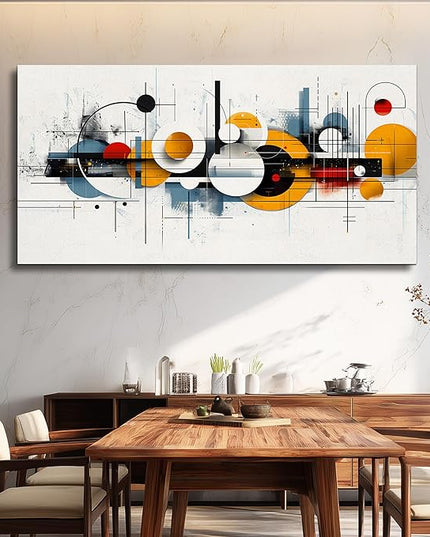 FUHAIHUA Large Wall Decor For Living Room Canvas Wall Art For Office Wall Decorations For Bedroom Abstract Line Pictures Artwork Room Home Decor 24x48 In
