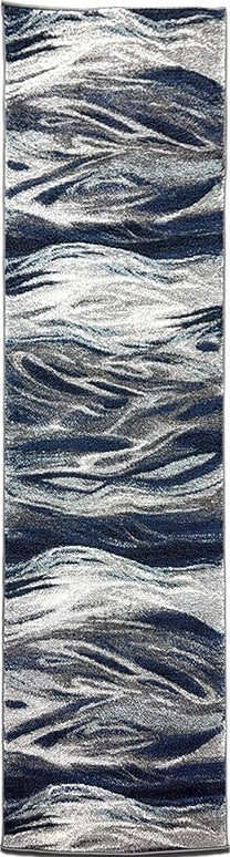 Keen Home Design Area Rugs - 2x16 Non-Shedding, Abstract Rugs for Kitchen, Living Room, Bedroom, Dining Room, Entryway - Size: 2'8" x 16', Multi