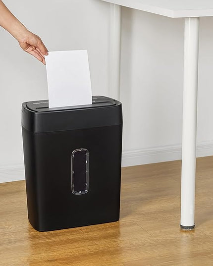Amazon Basics Cross Cut Paper and Credit Card Shredder, 12 Sheet (New Model), Black