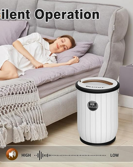 Towel Warmers for Bathroom, 20L Large Bucket with LED Display, 3 Heating Modes & Adjustable Timer, Auto Shut-Off Safety, Fits 2 Oversized 40"x70" Towels, Bathrobes & Blankets – Spa-Grade Towel Heater