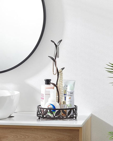 Mug Holder Stand, Countertop Mug Tree, Coffee Pod Holder with Mug Rack, Coffee Counter Bar Accessory & Kitchen Organizer