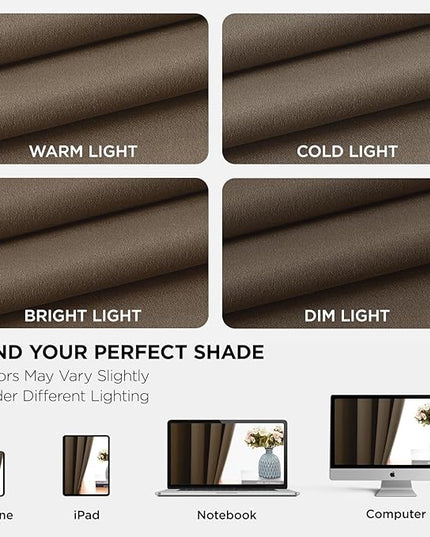 Joydeco Blackout Curtains 84 Inch Length 2 Panels Set, Thermal Insulated Long Drapes 2 Burg, Room Darkening Grommet Curtains for Living Room Bedroom Window