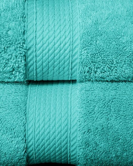 Superior Egyptian Cotton Pile 10 Piece Towel Set, Includes 2 Bath, 4 Hand, 4 Face Towels/Washcloths, Ultra Soft Luxury Towels, Thick Plush Essentials, Guest Bath, Spa, Hotel Bathroom, Turquoise