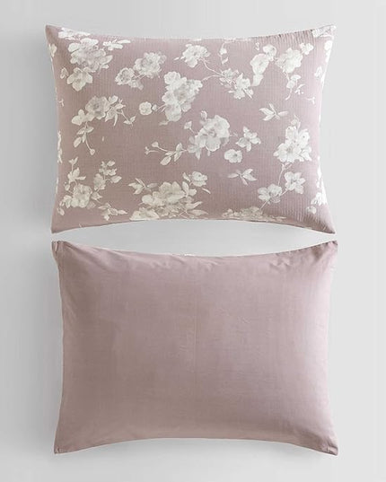 Calvin Klein - King Duvet Cover Set, Floral Inspired Soft Bedding with Matching Shams, Oeko-Tex Certified (Eternity Floral Pink, King)