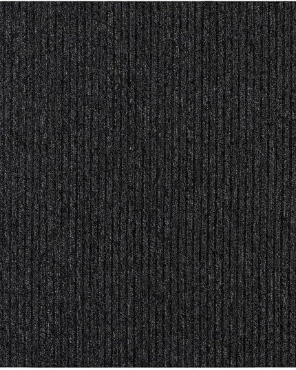 Beverly Rug Non-Slip Modern Rug 3x3 Solid Traditional Rubber Backing Machine Washable Soft Thin Indoor Area Rugs for Living Room Stain Resistant Non Shedding Casual Carpet (3 x 3 Dark Gray)