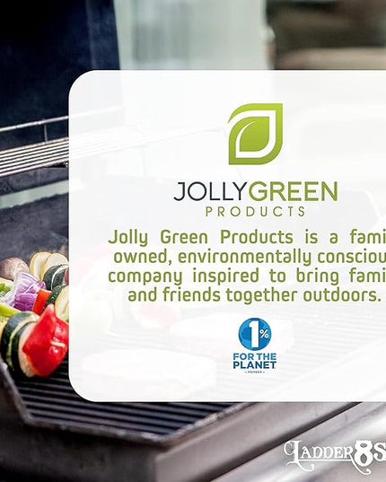Jolly Green Products Heavy Duty Grill Brush for Outdoor Grill – Safe Grill Brush Designed by Firefighter | Barbecue Grill Brush & BBQ Brushes for Grill Cleaner | Durable & Safe for All Grates