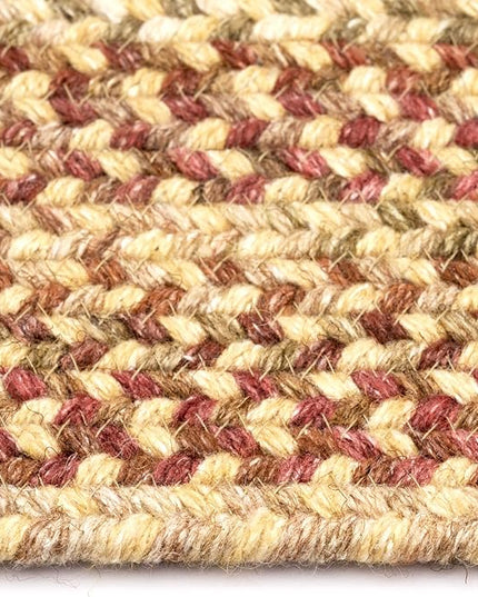 Capel American Heritage Harvest Gold 2' 0" X 9' 0" Runner Oval Braided Rug