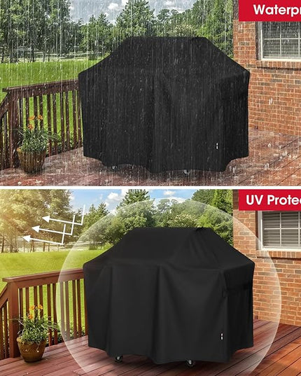 Unicook 63 Inch Grill Cover for Weber Genesis 300 Series and New 2022 Genesis 300, Outdoor BBQ Gas Grill Cover, Heavy Duty Waterproof Fade Resistant, Compared to Weber 7757