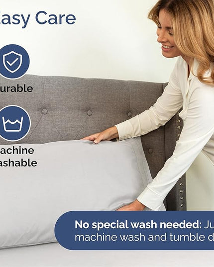 Queen Size 4 Piece Sheet Set - Comfy Breathable & Cooling Bed Sheets Set - Hotel Luxury Bedding for Women, Men, Kids, Teens, Boys & Girls - Deep Pockets, Soft, Wrinkle Free - Oeko-Tex - French Grey