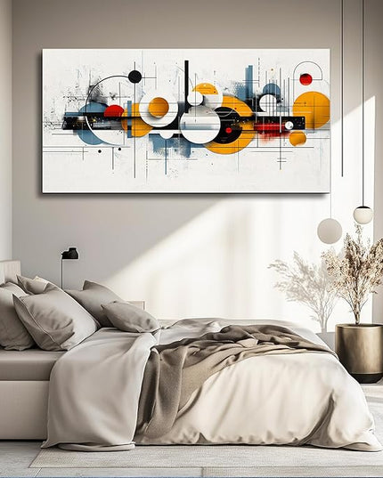 FUHAIHUA Large Wall Decor For Living Room Canvas Wall Art For Office Wall Decorations For Bedroom Abstract Line Pictures Artwork Room Home Decor 24x48 In