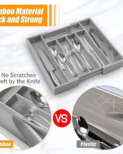 Kitchen Silverware Drawer Organizer and Storage Best Grandpa Grandfather Elder Men Father Day Grandparents Great Papaw Peepaw Grampy Pawpaw Granddad Happy Birthday Christmas Xmas Unique Cool Gifts