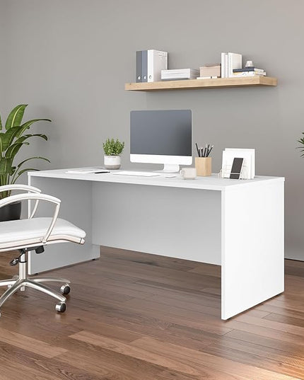 Bush Business Furniture Studio C 66W x 30D Office Desk in White