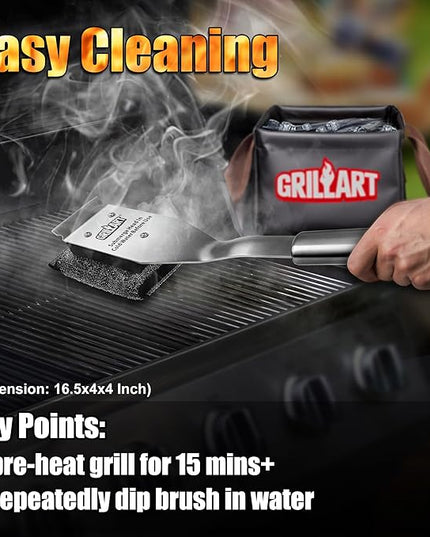 GRILLART Grill Brush Bristle Free Replacement Head - 2PCS