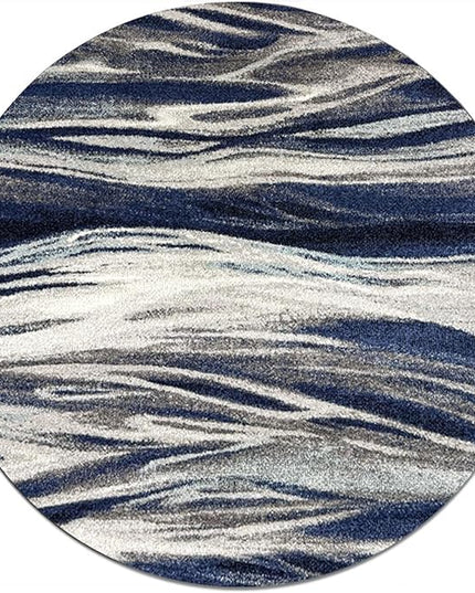 Keen Home Design Area Rugs - 10ft Round Non-Shedding, Abstract Rugs for Kitchen, Living Room, Bedroom, Dining Room, Entryway - Size: 10' Square, Multi