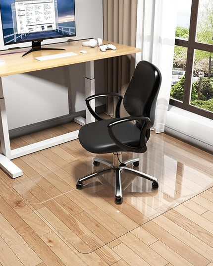 Warmstar Clear Office Chair Mat for Hardwood Floors, 36"x48" Plastic Floor Mat Heavy Duty Rolling Mat for Desk Chairs, No Curling, Suitable for Wood & Tile Floors in Office & Home