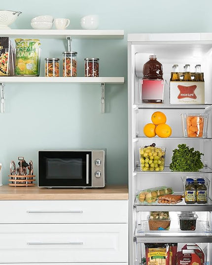 ClearSpace Clear Plastic Storage Bins – Perfect Kitchen Organization and Storage or Pantry Storage – Fridge Organizer, Pantry Organization and Clear Storage Bins, Cabinet Organizers