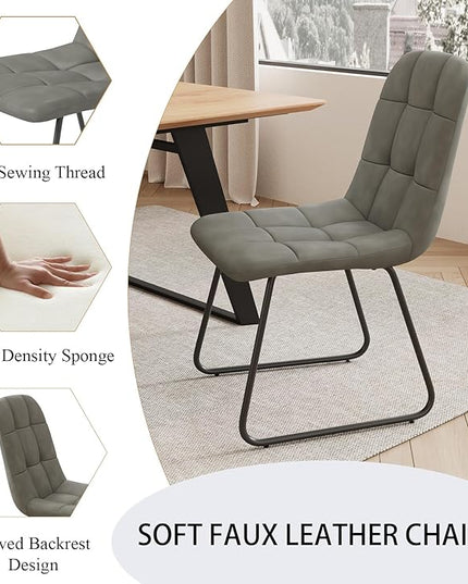 ZckyCine Modern Dining Table and Chair Set for 4 – Rectangular Expandable Wooden Table, Space-Saving Multifunctional Design for Small Spaces