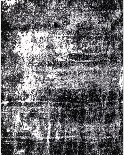 Keen Home Design Area Rugs - 10x14 Non-Shedding, Abstract Rugs for Kitchen, Living Room, Bedroom, Dining Room, Entryway - Size: 9'10" x 14', Abstract Black