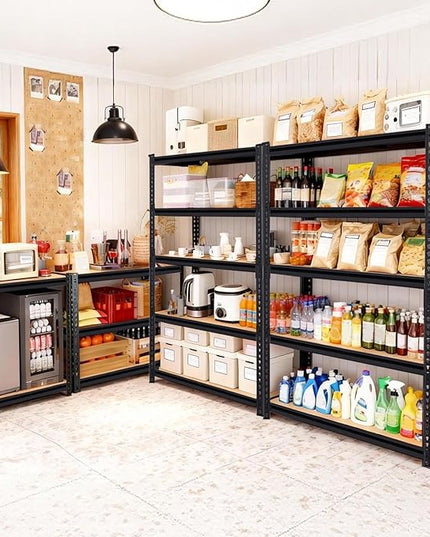 72" H Storage Shelves,Storage Shelves Heavy Duty,2400LBS Metal Shelving Units,Adjustable Garage Shelving Heavy Duty for Garage Storage,Warehouse,16"x35.5"x72",2 Pack