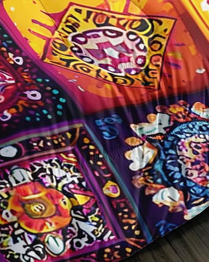 AILONEN Soft Microfiber Twin Size Bedding Set,Bohemian Mandala Floral Geometric Comforter with 2 Pillowcases,3-Piece Colorful Flower Duvet Set