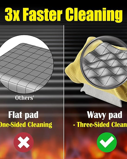 GRILLART Grill Brush for Outdoor Grill Bristle Free - Reinforced Grill Cleaner Scraper BBQ Brush - Replaceable Head Barbecue Grill Cleaning Brush - Safe BBQ Accessories Grill Tools - Gifts for Men/Dad