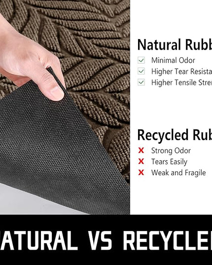 Yimobra 47x24 Large Door Mat Outdoor Indoor, All-Season Waterproof Door Mat Outside Entrance, All-Weather Non-Slip Outside Doormat for Garage Patio Entryway, Brown