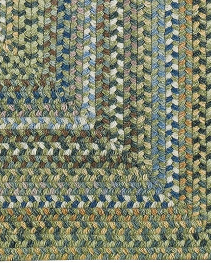 American Heritage Sage 7' 0" X 7' 0" Concentric Rectangle Braided Rug