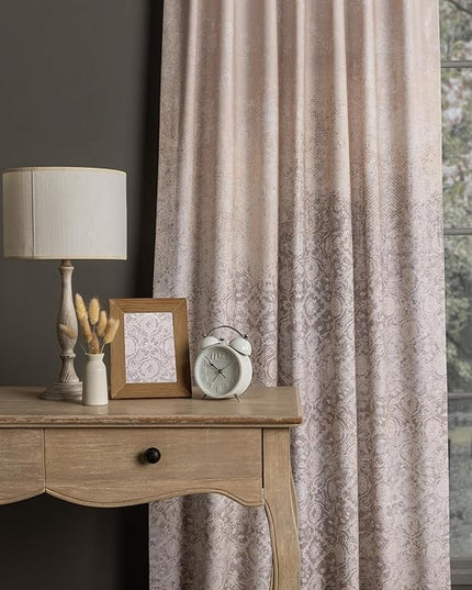 Maison d'Hermine Curtains for Living Room 100% Cotton 96 inch Length Two Panels Window Curtains for Bedroom with Loop & Rod Pockets - Imperfection - Fog, 50" W x 96" L