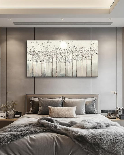 Canvas Wall Art for Living Room Trees and Birds Abstract Paintings kitchen Wall Decor Office Canvas Prints Artworks Pictures Wall Decorations for Bedroom,Large size Fashion Modern Home Decoration