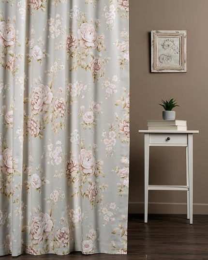 Maison d' Hermine Curtains for Living Room 100% Cotton 124 inch Length Two Panels Light Filtering Curtains for Bedroom Windows with Rod and Loop Pockets Drapes (Newburry Pewter, 50" W x 124" L)