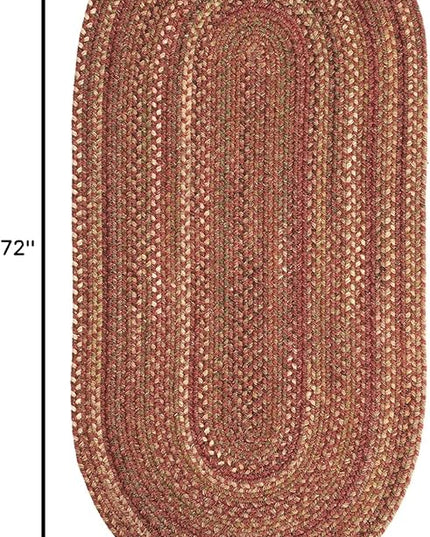 Capel American Heritage Spice 4' 0" X 6' 0" Oval Braided Rug