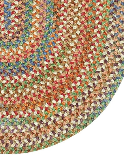 Capel American Heritage Cinnamon 5'0"X8'0" Oval Braided Rug