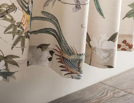 Maison d' Hermine Curtains for Living Room 100% Cotton 84 inch Length One Panel Light Filtering Curtains for Bedroom Windows with Rod and Loop Pockets Drapes (Hokuzai Beige, 50" W x 84" L)