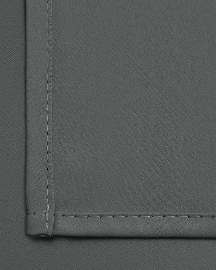 Yakamok Blackout Curtains for Bedroom - Grommet Thermal Insulated Room Darkening Curtains for Living Room, Set of 2 Panels (38W x 63L, Dark Grey)