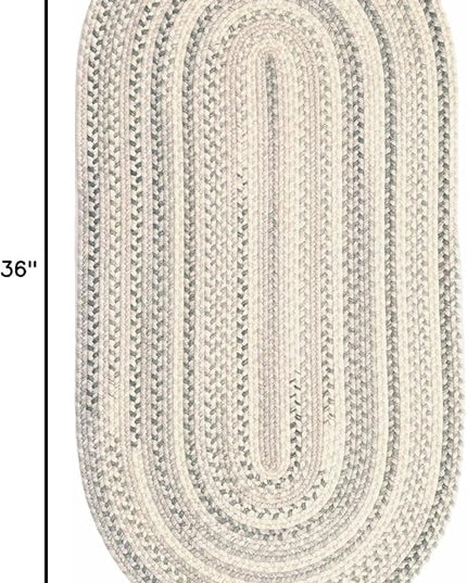 Capel American Heritage Shadow 0' 24" X 0' 36" Oval Braided Rug