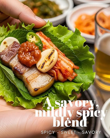 Ssamjang Korean Soybean Paste Sauce [Mild | 1.0 lb (500g)] for BBQ, Lettuce Wraps, Rice, Vegetables, and Meat | Korean Flavor, Bold & Savory - O’food