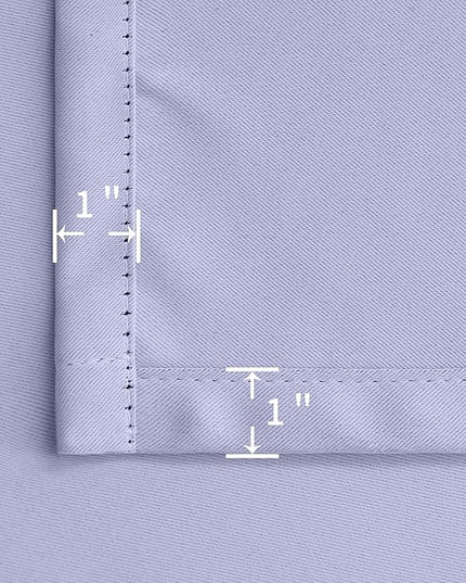 BGment Rod Pocket and Back Tab Blackout Curtains for Bedroom - Thermal Insulated Room Darkening Curtains for Living Room, 2 Window Curtain Panels (38 x 54 Inch, Lavander)